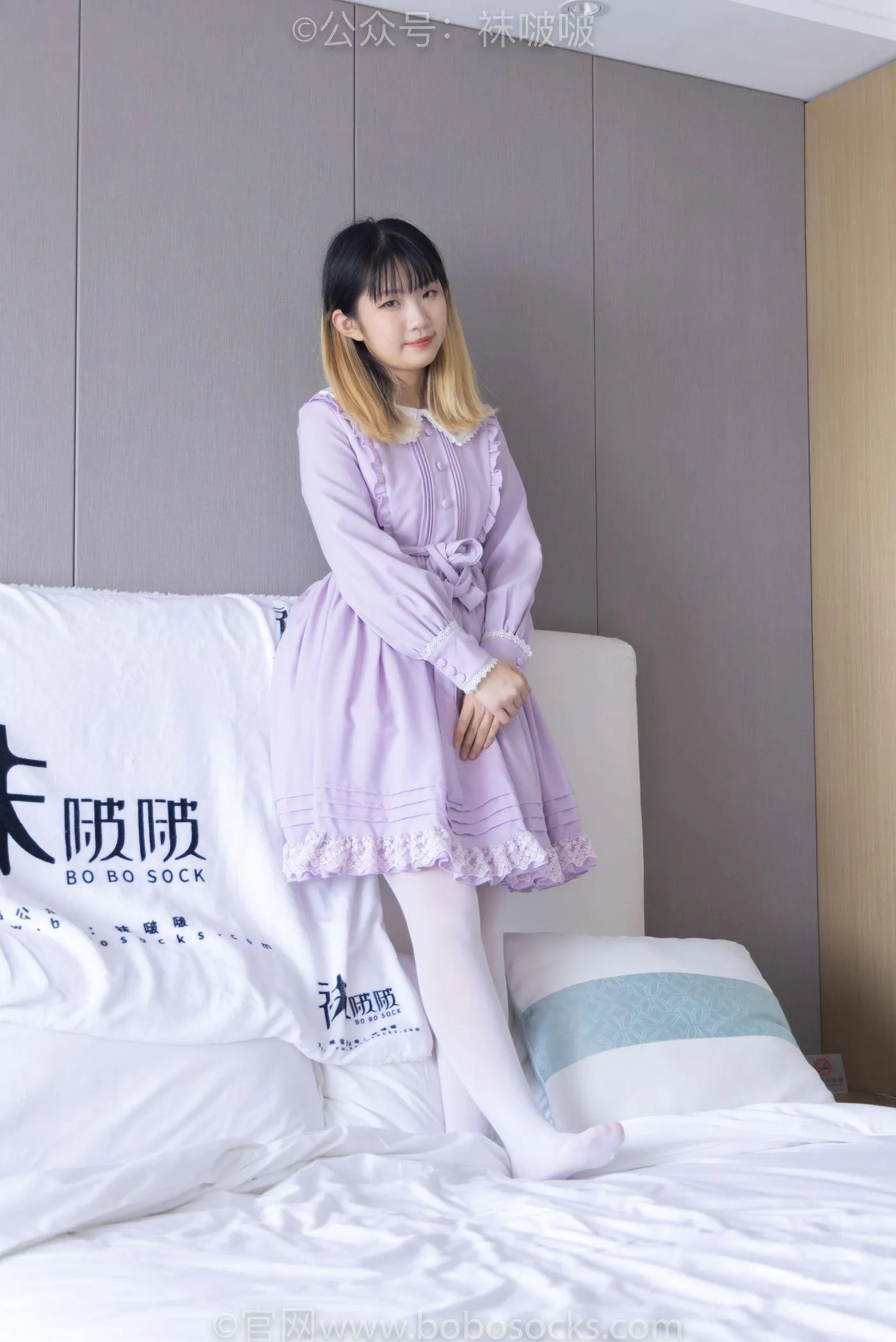 [BoBoSocks袜啵啵]NO.079 砂糖-皮鞋、厚白丝（花絮版） [140P]插图3